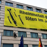 Proteste bei der Rheinmetall-Hauptversammlung 2019