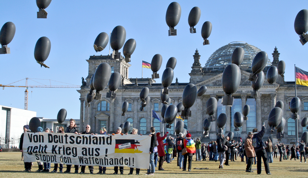 Foto: "Von Deutschland geht Krieg aus", Samantha Staudte / IPPNW, CC BY-NC-SA 2.0