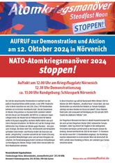 Aufruf zur Demonstration gegen das Atomkriegs-Manöver 2024 in Nörvenich